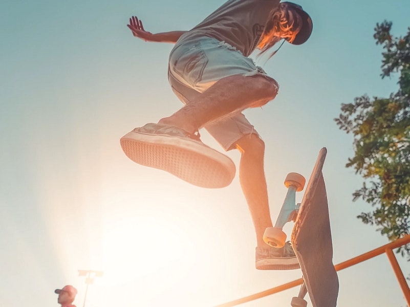 guy skateboard jump