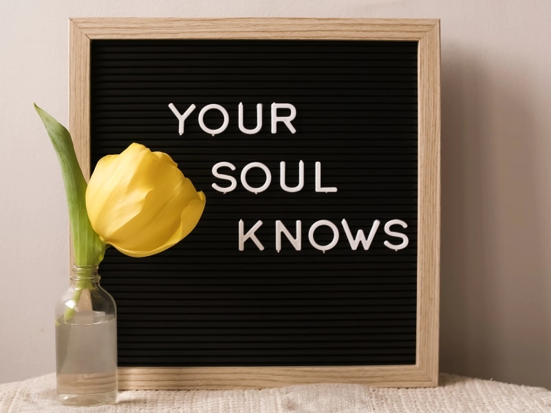 your soul knows self belief poster